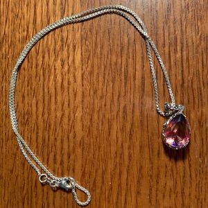 Rainbow tourmaline necklace